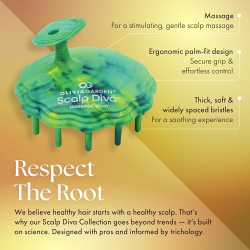 Olivia Garden Scalp Diva Scalp Care Brush - Healthy hair starts with a healthy scalp - Helps with Exfoliating, Cleansing and Massaging - Professional Hair Care Tool for All Lengths - Snag-Free Design - Image 2