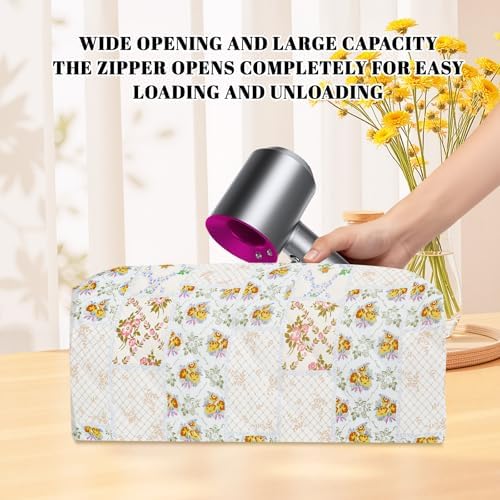 Hair Tools Travel Carrying Bag, Quilted Floral Bag for Shark Flexstyle - Image 5