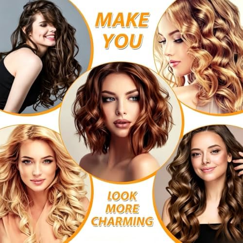 Black Self Grip Hair Rollers Curlers 24 Pcs Set with Metal Clips - Image 6