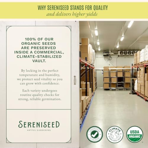 Sereniseed Certified Organic Fall Vegetable Seeds 20-Pack Kit - Image 3