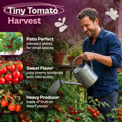 SVI 50 Red Robin Cherry Tomato Heirloom Seeds Lycopersicon esculentum - Image 3
