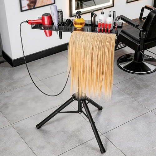 Stainless Steel Braiding Hair Rack Hair Extension Holder Height Adjustable - Image 2