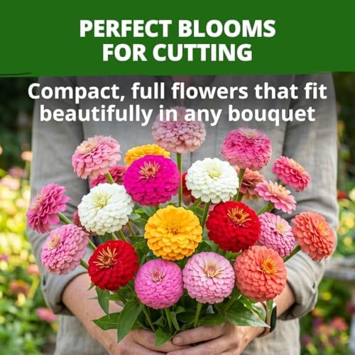 HOME GROWN Oklahoma Zinnia Seeds, 100 Seeds, Zinnia elegans - Image 2
