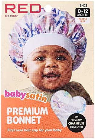 Red by Kiss Baby Satin Bonnet Sleep Caps Hair Wraps Hair Bonnet - Image 3