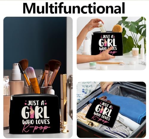 LyoGao K-Pop Gifts for Teen Girls, Kpop Music Lover Makeup Bag Korean Drama Cosmetic Bag for K-Pop Lover Team Music Singer Fan - Image 6
