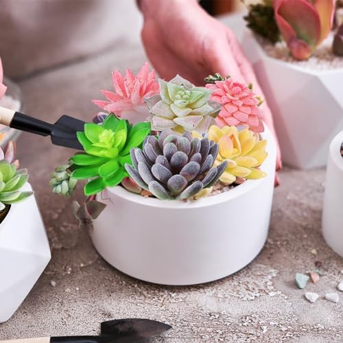 Yunsailing 80 Pcs Artificial Faux Mini Succulent Plants, Lovely - Image 2