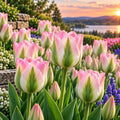 25 Tulip Bulbs for Fall Planting – Premium Spring Flower Bulbs – Large Colorful Blooms for Gardens, Borders & Containers – Perennial Tulips, Greenland by CZGrain