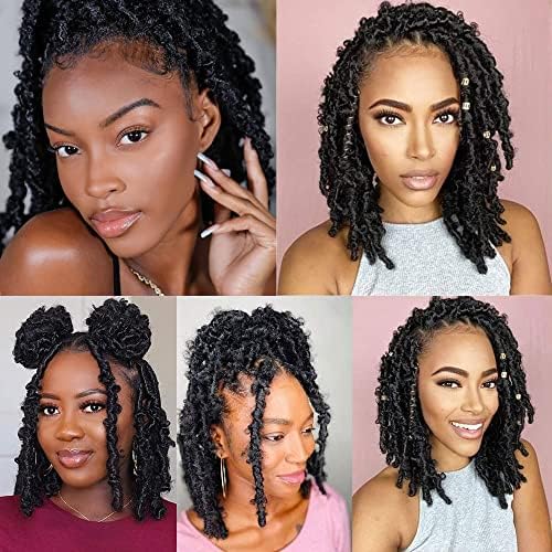 Marley Twist Braiding Hair 8 Packs 18 Inch Pre-Separated Springy Afro Twist Hair Suitable for Damaged Soft Locs Synthetic (18 inches, 1B) Spring Twist Crochet Hair for Black Women Cuban kinky Hair - Image 5