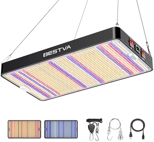 DC3000 High-Yield Indoor Plant Grow Light, Fits 4x4/4x5/4x6 ft Tents by BESTVA