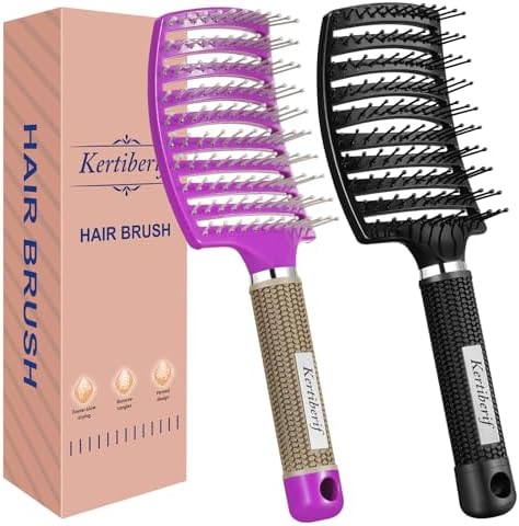 Hair Brush for Wet & Dry Hair, Detangler Brush for Women & Men by Kertiberif