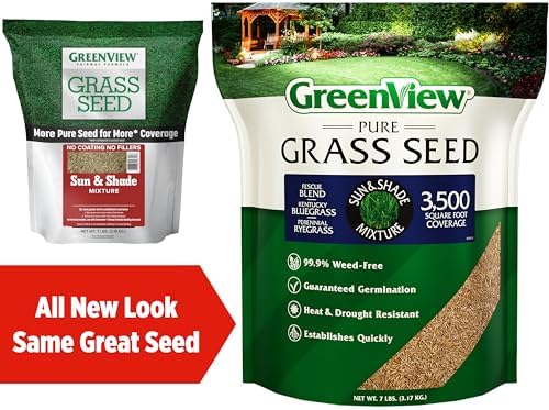 GreenView Pure Grass Seed Sun & Shade Mixture, 7 lb. Bag - Image 2