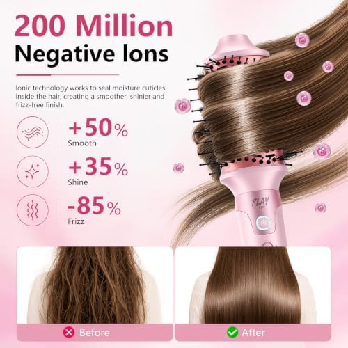 Hot Air Styler Set w/Auto-Wrap Curlers & High Speed Hair Dryer Brush,1400W - Image 5