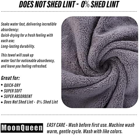 MOONQUEEN 18 Pack Premium Hand Towels - Quick Drying - Microfiber Coral Velvet Highly Absorbent Towels - Multipurpose Use as Hotel, Bathroom, Shower, Spa, Hand Towel 16 x 28 inches (Multicolor) - Image 4
