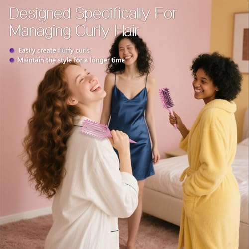 Curly Hair Brush, Curl Brush for Wet & Dry Hair - Image 6
