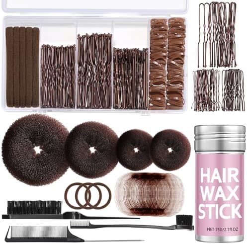 Bun Maker, Hair Bun Maker,Donut Bun Maker Set,Dark Brown by Unknown