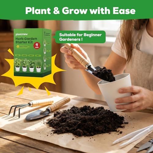 Indoor Herb Garden Starter Kit - Mothers Day Gifts - 4 Non GMO, Heirloom Culinary Herb Seeds, Unique Gardening Gift for Women, Mom, Her, Birthday, Housewarming, Plant Lovers - Image 5
