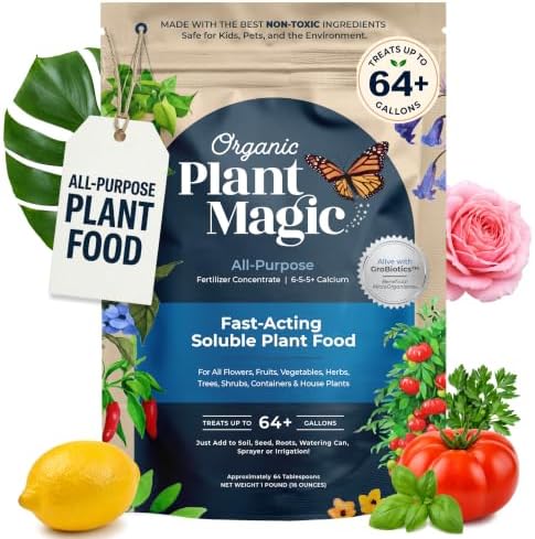 Organic Plant Magic Fertilizer & Plant Food for House Plants & Garden 1lb by OrganicPlantMagic