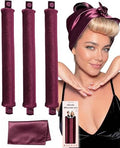 Classic Heatless Curls Overnight Rods No Heat Hair Curlers to Sleep Jumbo Foam Large Hair Rollers for Medium Long Hair Blowout Look, Heatless Flexible Curling Rod Set with Satin Wrap for Sleeping by RIFFIN