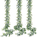 Sggvecsy Artificial Eucalyptus Garland 3 Pack Fake Eucalyptus Greenery Garland Faux Hanging Plants Artificial Vines, 5.6 Feet/Strand for Wedding Backdrop Arch Wall Table Party Outdoor Festival Decor by Sggvecsy