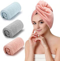 CZZXI 3 PCS Microfiber Hair Towel, Hair Wraps for Women Wet Hair by CZZXI