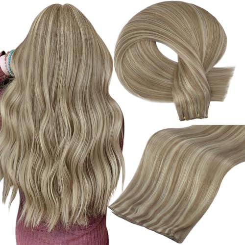 Full Shine Genius Weft Hair Extensions Real Human Hair 20 Inch 60g by FullShine