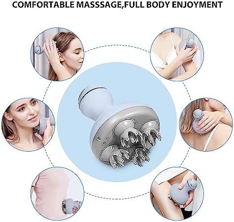 COMFIER Electric Scalp Massager Hair Growth,Handheld Head Massager for Headaches,84 Massage Nodes,Hair Massager,Deep Kneading and Stress Relief,Head Scratcher,Ideal Gifts for Mom,Dad,Women,Men - Image 4