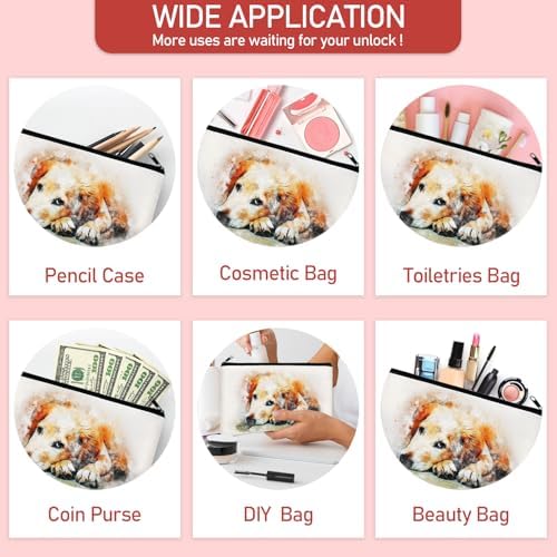 Legigo Blank Canvas Bags Zipper Pouch Makeup Bags Pencil Pouch Bulk - Image 5