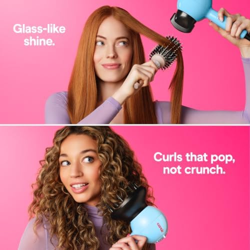 Conair Cake Pop Hair Dryer with Diffuser & Concentrator, Blue Buttercream - Image 2