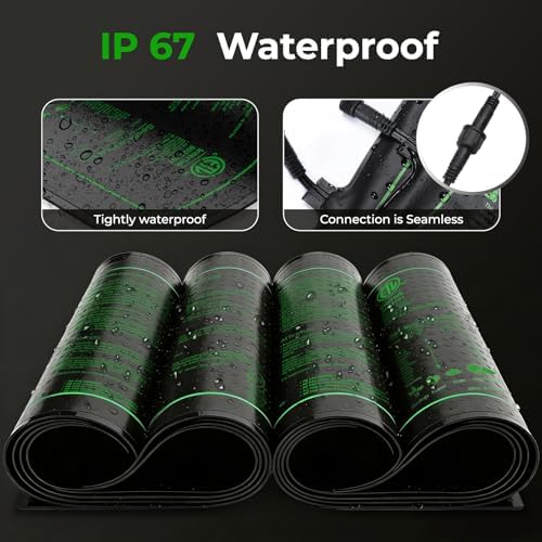 Seedling Heat Mat - Kokopro Durable Waterproof Heating mat for Plants Warm Hydroponic Heat Pad (4 in 1-10''x20.75'') - Image 3