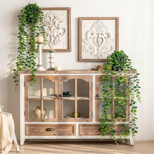 YAYUZEST 24" Fake Hanging Eucalyptus Plant for Bathroom Wall Art Decor - Image 7