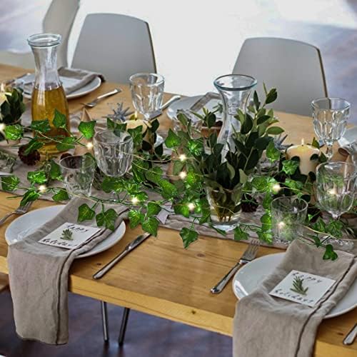 RECUTMS 24 Pack 172Ft Fake Ivy Vines with String Lights for Room Decor - Image 5