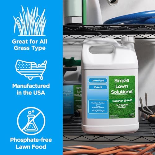 Superior 15-0-15 Liquid Lawn Fertilizer - Lawn Food for Growth & Green - Nitrogen, Potassium, Humic, Fish & Seaweed - Any Grass Type- Simple Lawn Solutions - All Season- Concentrate (1 Gallon) - Image 4