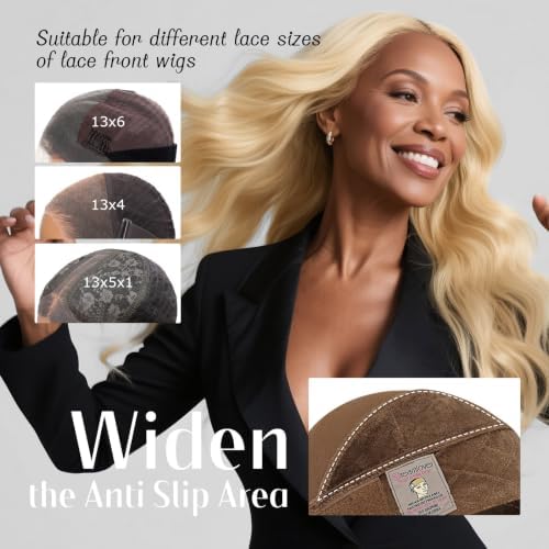 Dreamlover Wig Grip Cap for Glueless Wig, Wig Cap with Grip Band, Brown - Image 2