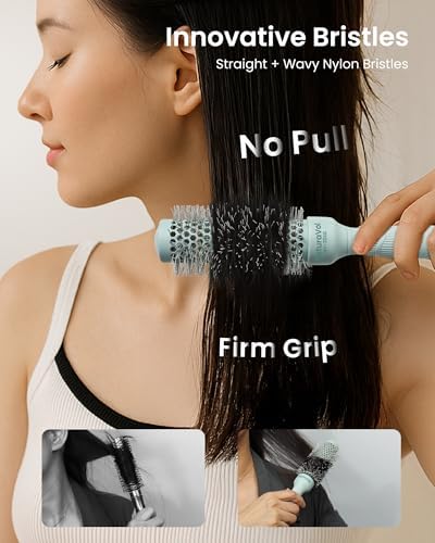 AIMIKE NaturaVol Small Round Brush for Blow Drying Short Hair and Bangs - Image 4