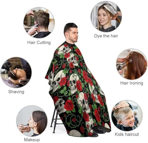 Women Barber Hairdressing Cape Adjustable Salon Cape Apron for Makeup Artist Beautician - Image 3