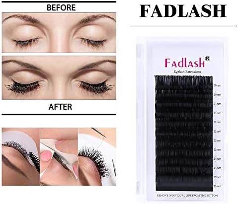 Eyelash Extension Supplies Classic Lash Extensions Professional Black Individual Eyelash Extensions 0.10 0.12 0.15 0.18 0.20 0.25 Thickness Avalible (0.25-DD, 20-25mm) - Image 6