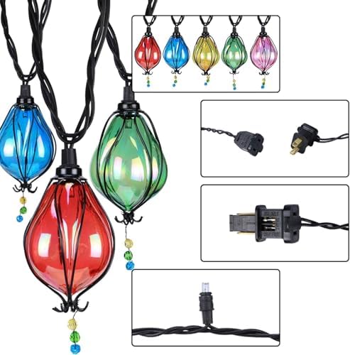 Vigdur Outdoor String Lights, 10FT Multicolor Patio String Lights Plug-in - Image 3
