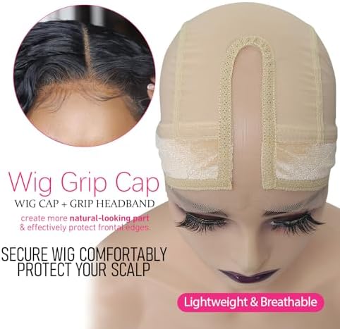 Labhairs Wig Grip Cap for Women, Lace Hairline & Part, Non-Slip, Nude - Image 2
