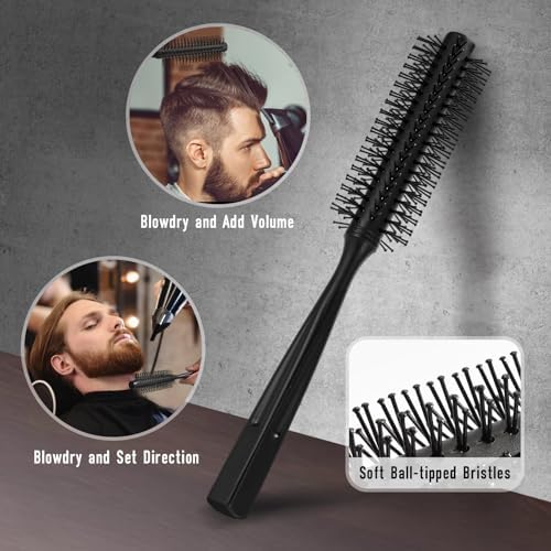Mens Hair Brush and Beard Brush Set,Boar Bristle Beard Brush Set - Image 3