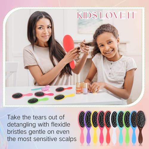 Suclain 30 Pcs Hair Brushes Bulk for Women, Travel Detangling Brush - Image 3