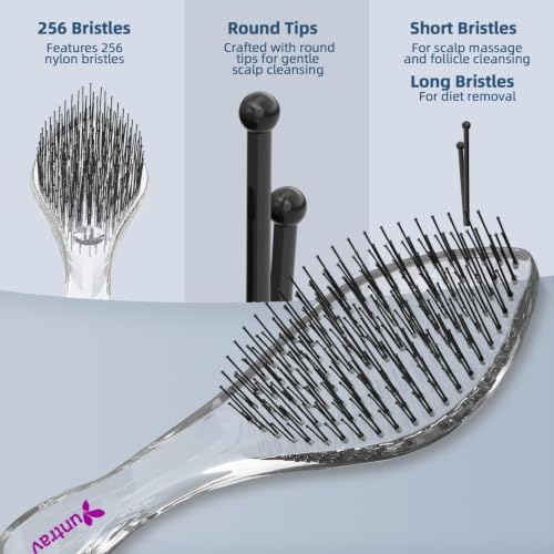 Detangling Hair Brush for Wet & Dry Hair, For All Hair Types (Black) - Image 4