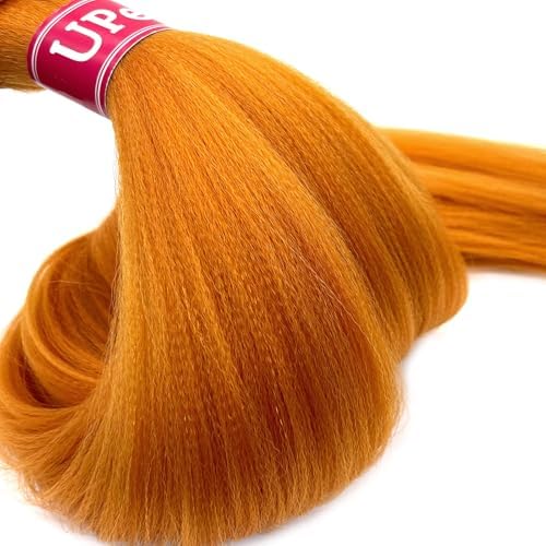 Ginger Orange Braiding Hair Pre Stretched Knotless Crochet Braids - Image 4