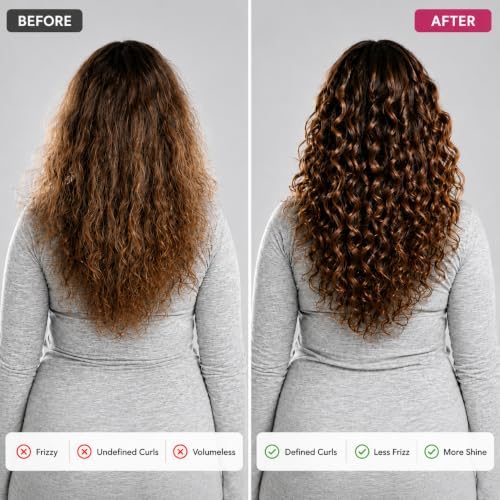 Curl Defining Brush, Curly Hair Brush for Styling, Shaping, Detangling & Defining Curls for Women and Men, Curl Brushes for Curly Hair Work on all Wet or Dry Hair Types (Beige) - Image 5
