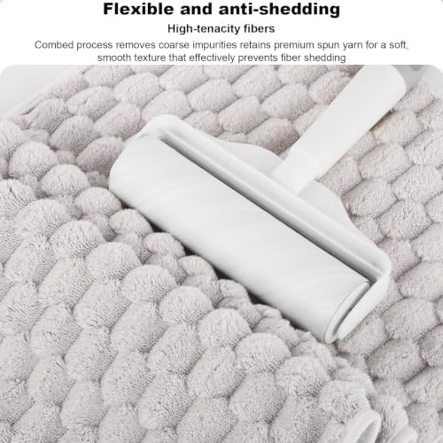 Cloud Velvet Hand Towels 3-Pack 14"x29.6" - Ultra Soft Microfiber Washcloths Set for Bathroom, Quick Dry Face & Hair Towels for Gym Spa - Image 4