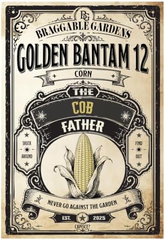 Golden Bantam 12 Corn Seeds for Planting, Heirloom Sweet Corn Vegetable Seeds, Tender Golden Ears with Old-Fashioned Flavor, Full Sun Garden Crop for Fresh Summer Harvests - Image 2