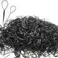 Elastic Hair Rubber Bands 2000 PCS Soft Ponytail Elastics Holders Small Hair Ties for Blond Kids Baby Girls Toddler Infants Hair No Crease Damage No Hurt Thin Easy to dismantle Mini TPU Hair Tie Black by Unknown