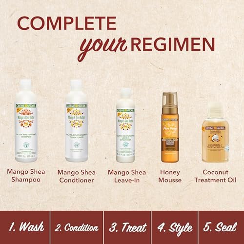 Creme of Nature Conditioner with Mango & Shea Butter, Ultra Moisturizing for Dry Dehydrated Hair, 12 Fl Oz (Pack of 2) - Image 6