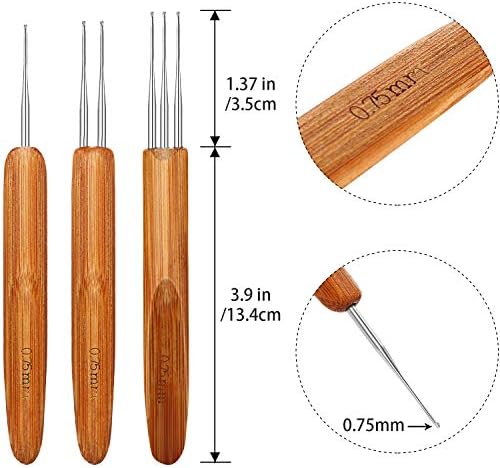 WILLBOND 13 Pcs Dreadlock Crochet Needle Tool Set for Hair Braiding - Image 6