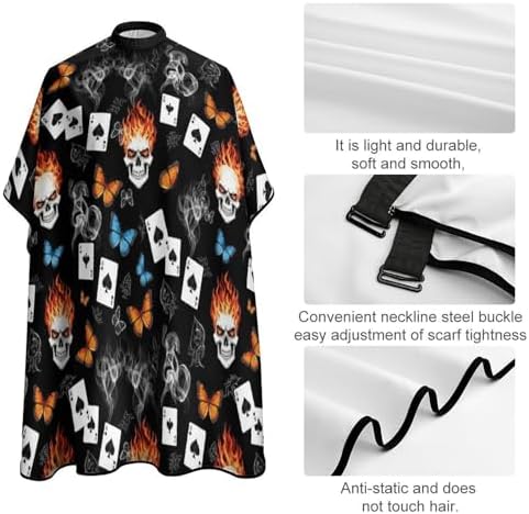 Women Barber Hairdressing Cape Adjustable Salon Cape Apron for Makeup Artist Beautician - Image 4