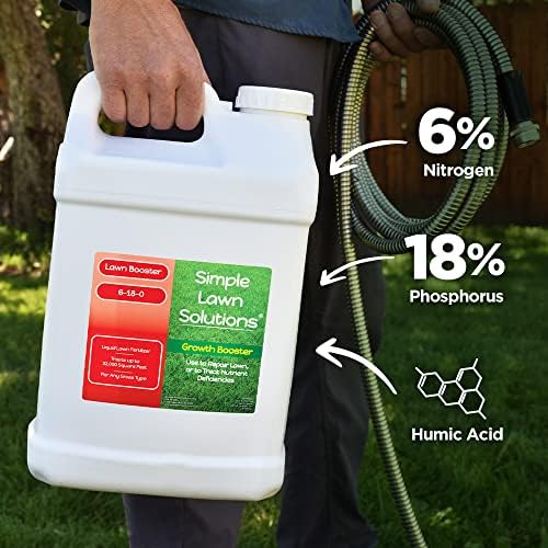 Extreme Grass Growth Lawn Booster- Liquid Spray Concentrated Fertilizer with Humic Acid- Any Grass Type- Simple Lawn Solutions (2.5 Gallon) - Image 3